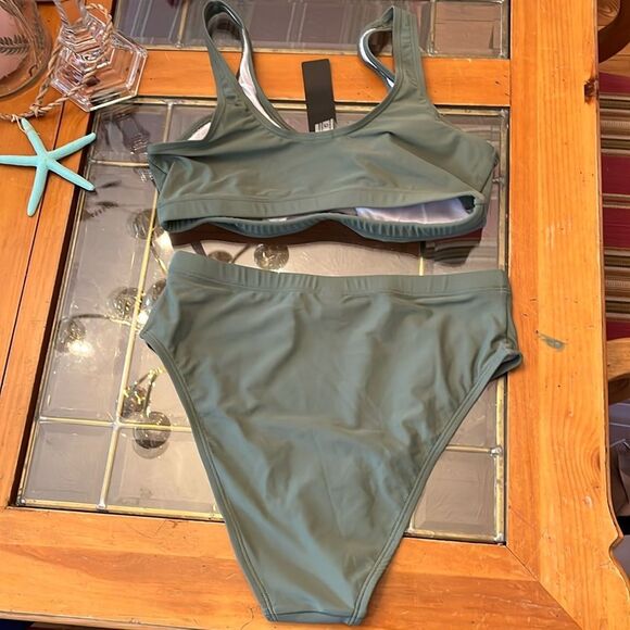 NWT Tempt Me Olive Bikini Set - Picture 4 of 8